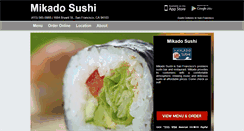 Desktop Screenshot of mikadosushi-sf.com